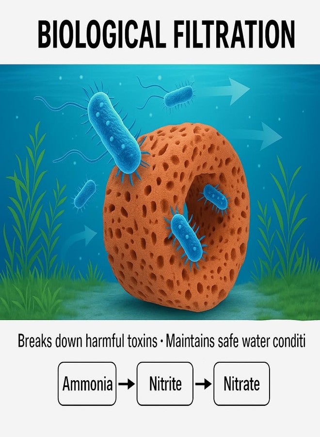 VAYINATO® 250g Aquarium Filter Media Red Ceramic Ring Coming with Mesh Bag, Promote Healthy Bacteria Growth and Optimize Water Quality for Fish Tank Sump Pond by Petzlifeworld - Image 2